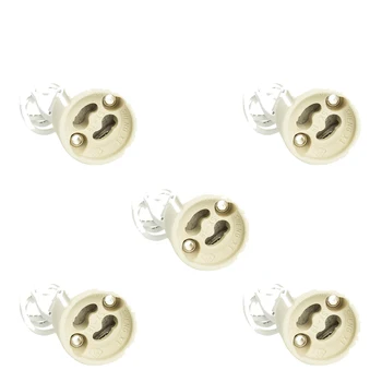 

5pcs GU10 ceramic base cap Socket converter / energy efficiency class A