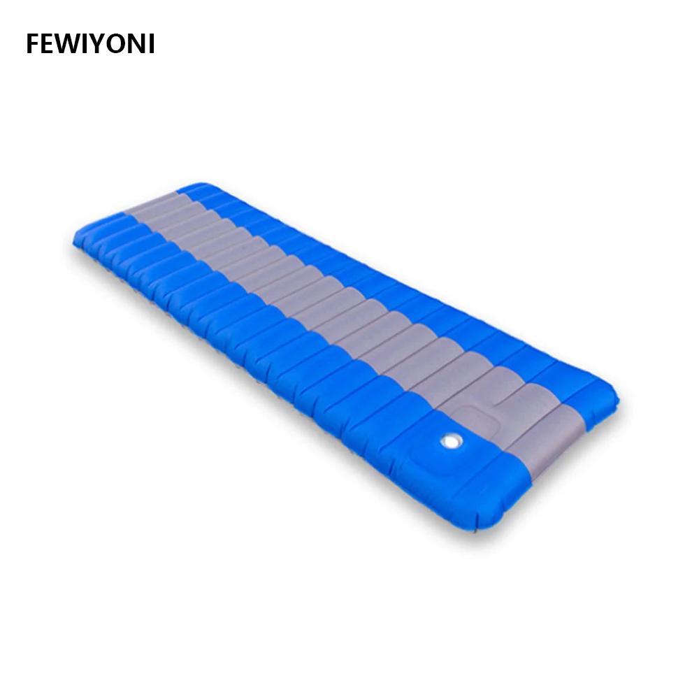 

FEWIYONI PVC Inflatable Mattress Manually Press Sleeping Pads Ultralight Camping Mat Tent Air Pad Outdoor Cushion Winter