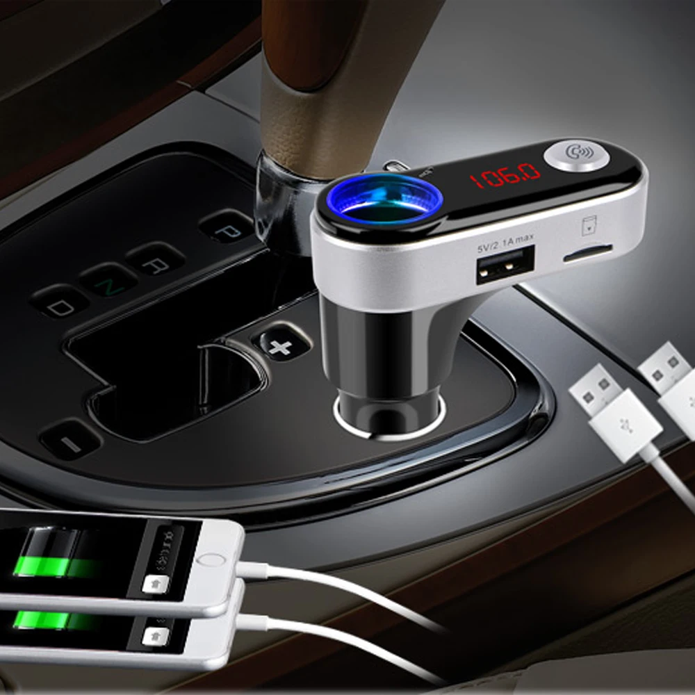 Bluetooth Wireless FM Transmitter Car Kit MP3 Player FM Modulator Car