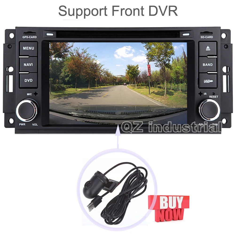 Top QZ industrial 6.2" Android 8.1 car dvd player For JEEP Wrangler Compass Patriot Grand Cherokee Commander Dodge with radio BT map 13