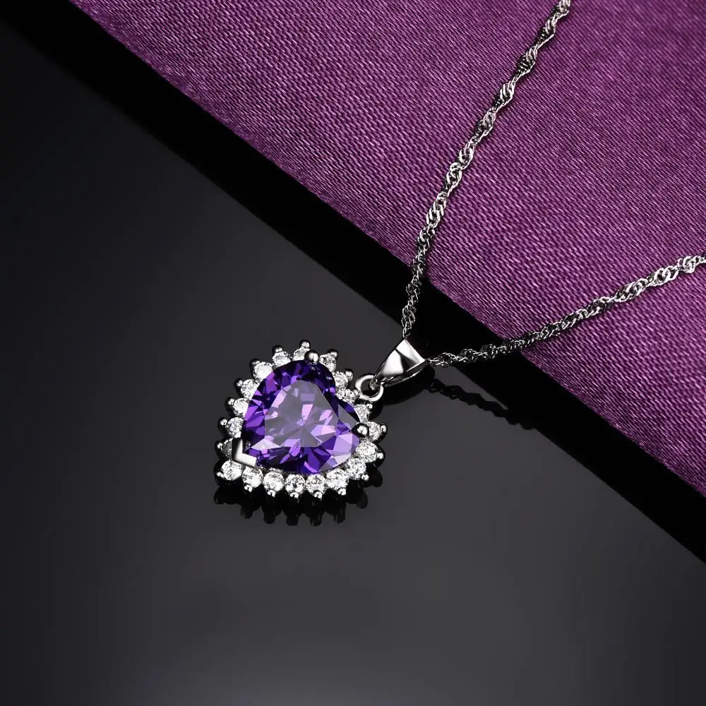 Romantic Titanic Ocean Heart Necklace 