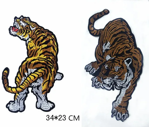 

Animals Tiger Applique Embroidered Patches For Cloth, Handmade Flowers Garment Pins For Sewing Patch