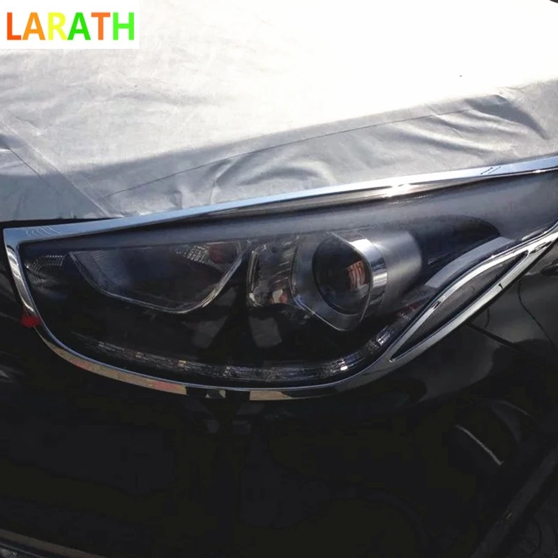 Для Hyundai ix35 2013 2014 2015 хром передние и задние фары лампы отделкой рамка декоративный