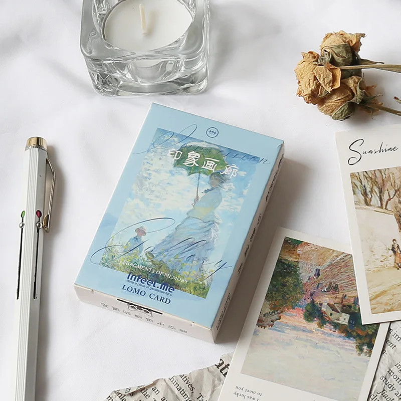 

28 Sheets/Set Impression Gallery Series Lomo Card Mini Postcard Greeting Card Christmas Gifts
