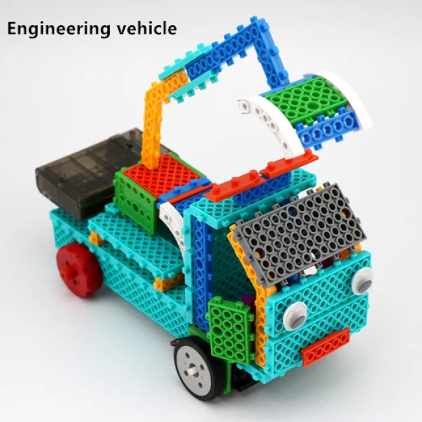 

Remote Control Car Robot Creative DIY Science And Education Puzzle Fight To Insert Building Blocks Toys