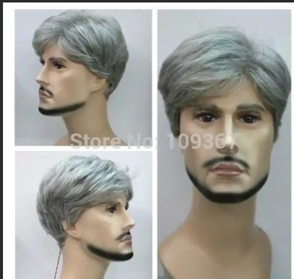 Us 14 86 21 Off Popular Heat Resistant Hair Silver Gray Mix Fashion Korean Handsome Boy Short Platinum Blond Hair Men S Anime Cos Wig Zags 01ns In