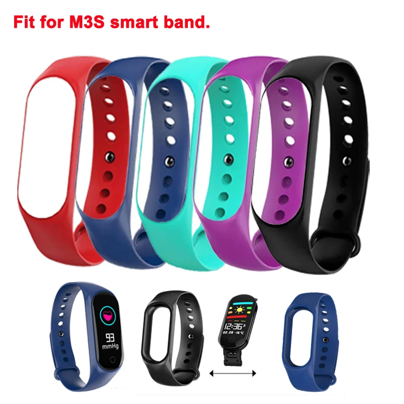 

M3S Strap Silica Smart Bracelet Accessories Replacement Belt for M3S Smart Band Wristband Strap Smart Wearable Accessories Strap