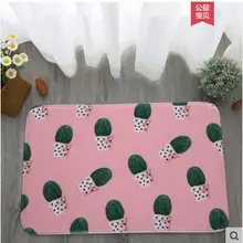 Милые растения кактус коврик с принтом декоративный коврик цветочный плюшевый коврик для ног машинная стирка