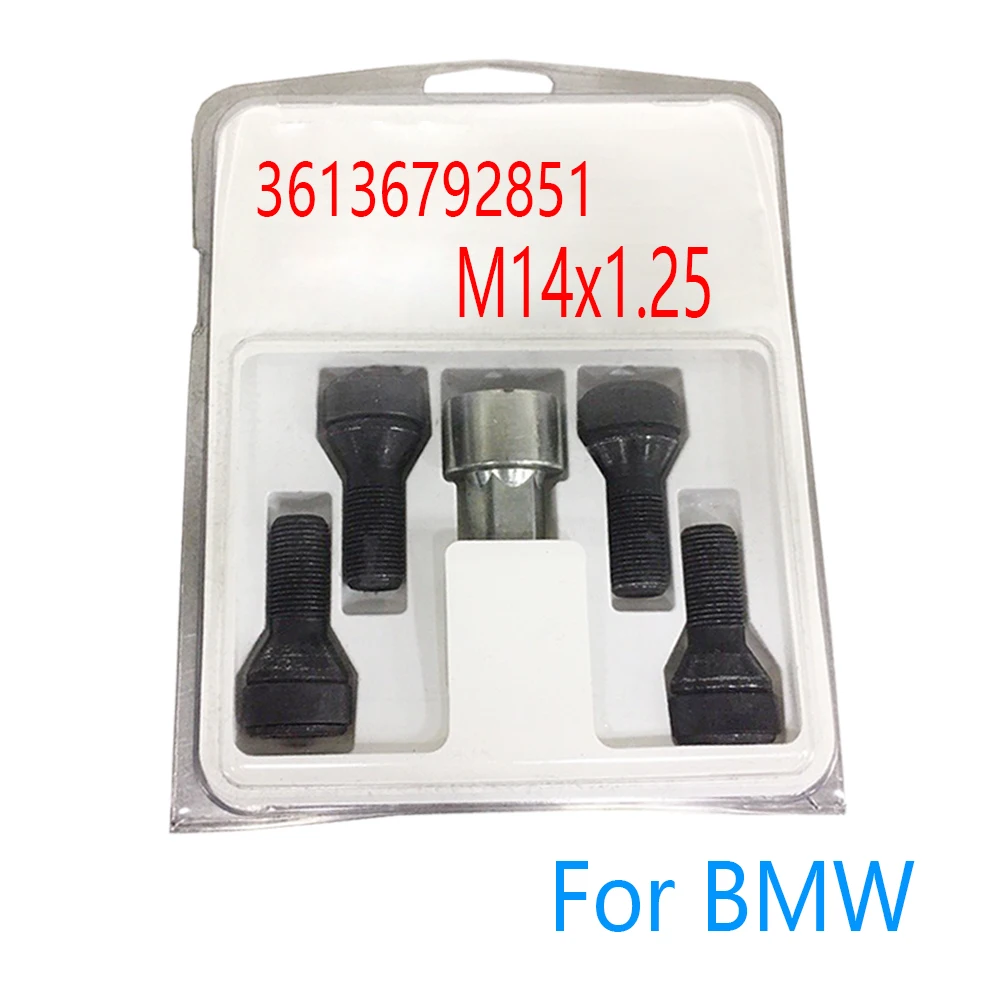 1 set M14x1.25 36136792851 Wheel Bolt Locks For BMW X3 X5 X6 5 7 Series