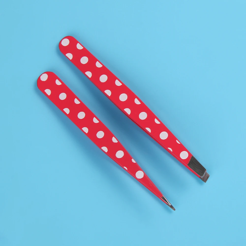 

2Pcs/set Fashion New Women Lady Stainless Steel Hair Removal Eyebrow Tweezer Beauty Makeup Tools