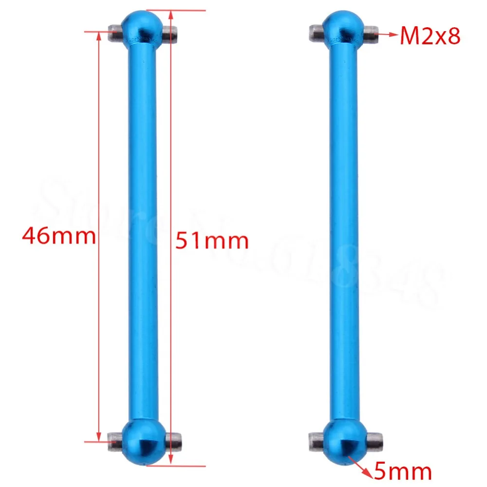4cs/лот Wltoys A949 металлические детали из алюминия Dogbone 51 3x8 мм Передняя Задняя A959 07 для