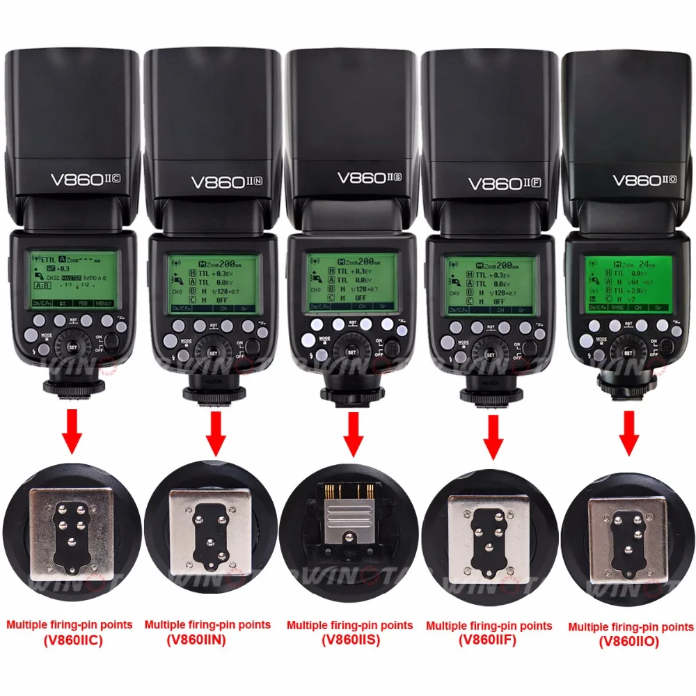 Godox V860II-S V860II-C 860II-N V860II-F V860II-O
