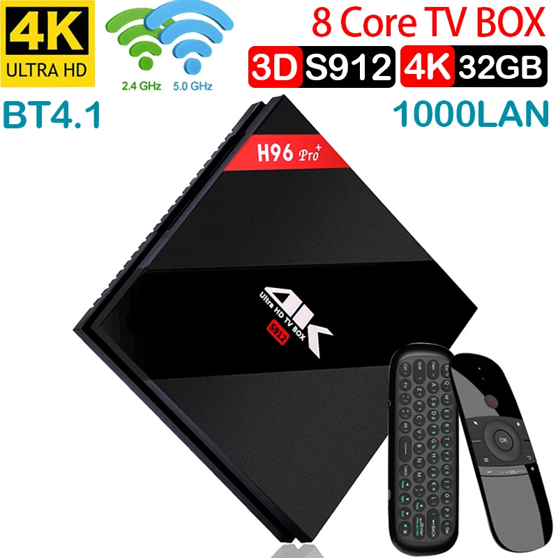 

h96 pro plus 3g 32g Smart TV Box Android 7.1 Amlogic S912 OCTA Core Wifi 4K H.265 h96 media player h96pro set top box