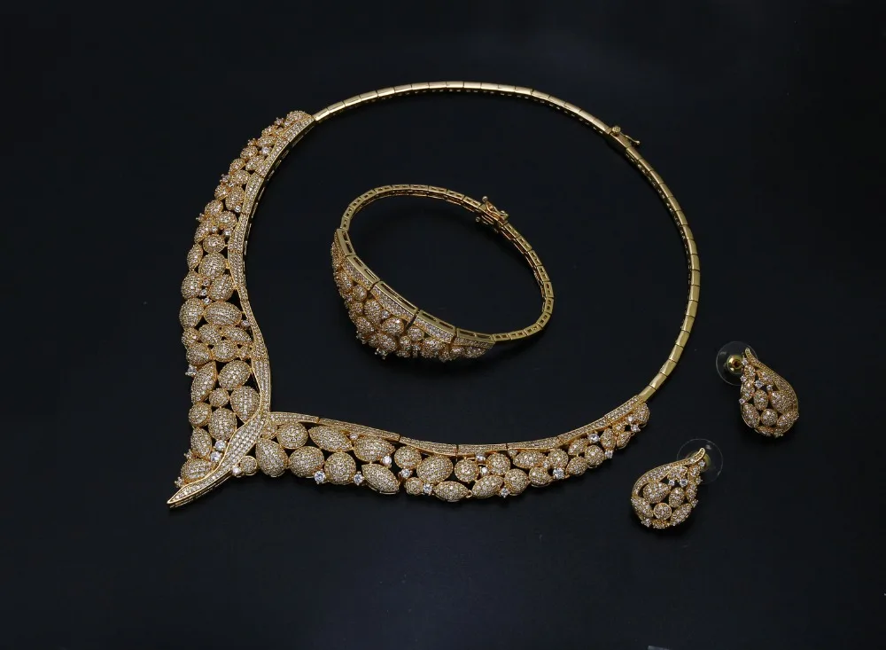 gold 4pcs jewelry sets (4)