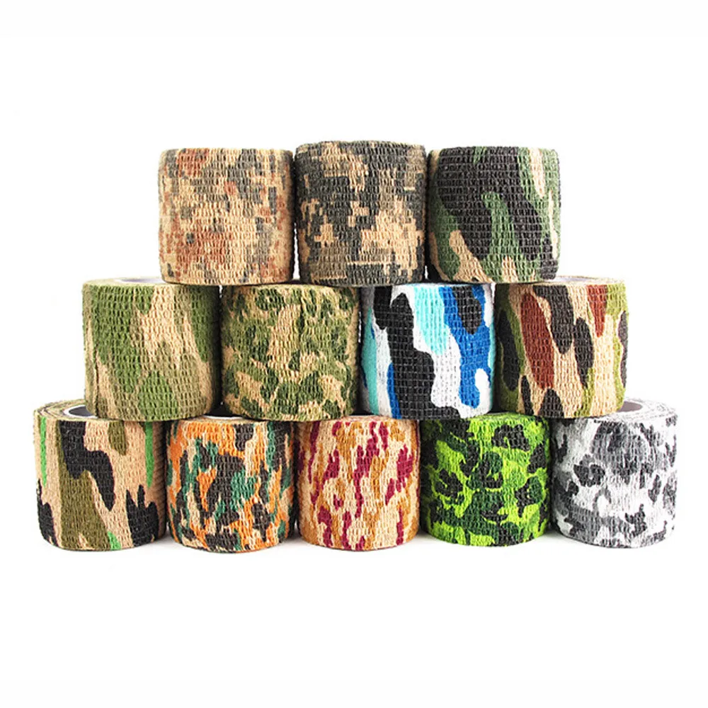 

Multi Tool Camping Equipment 4.5M Camouflage Tape Bandage for Bicycle Flashlight Camping Hunting Wrap Kamp Malzemeleri0.6 cp