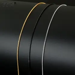 10m/Spool Stainless Steel Box Chain 2018 Fashion Bobbin Necklace Bracelet Chain Women Jewelry Making With Plastic Spool Reel 10m/Spool Stainless Steel Box Chain 2018 Fashion Bobbin Necklace Bracelet Chain Women Jewelry Making With Plastic Spool Reel