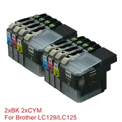 8PK совместимые картриджи для Brother lc129 129XXL LC125 125 MFC-J6520DW MFC-J6720DW MFC-J6920DW струйный картридж