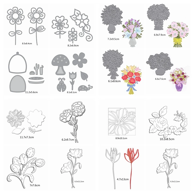 

Beautiful Flower Leaf Metal Cutting Dies Stencil 2019 For DIY Scrapbooking Decorative Embossing Handcraft Die Cutting Template