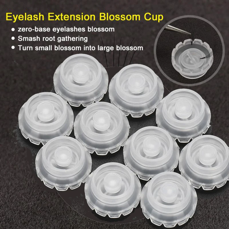 

Eyelash Extension Glue Lash Lift 10PCS Eye lashes Extension Makeup Tool Plastic Eyelash Glue Holder Eyelashes Adhesive Stand Cup