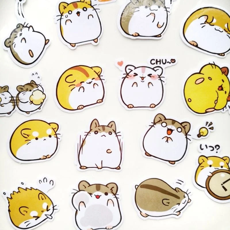

20 / 40pcs Creative Homemade Cute Owl Girl Life Animal Clipart Stickers Decorative Stickers DIY Craft Album