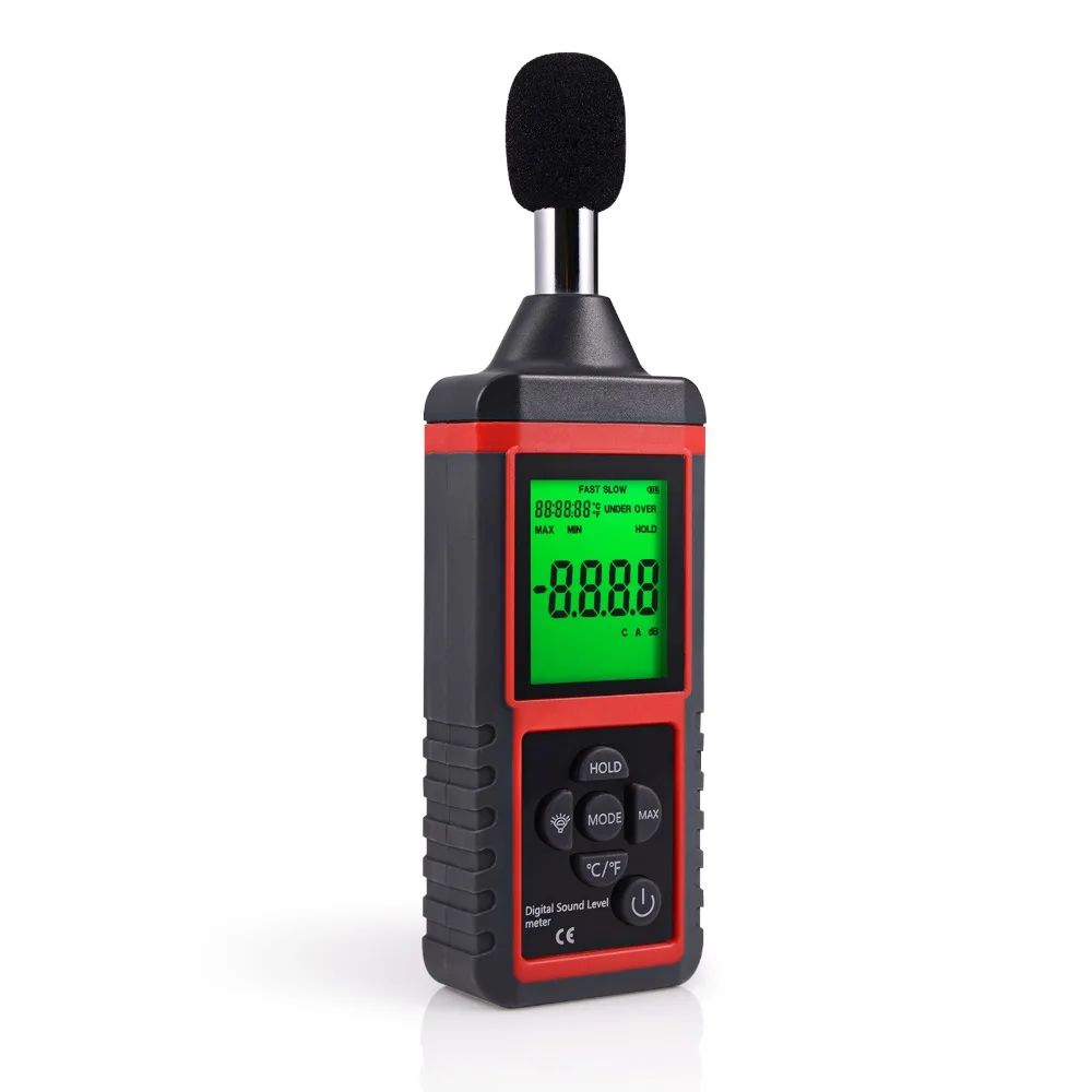KH LCD Sound Level Meter Logger 30 130dB Noise Volume Measurement Audio