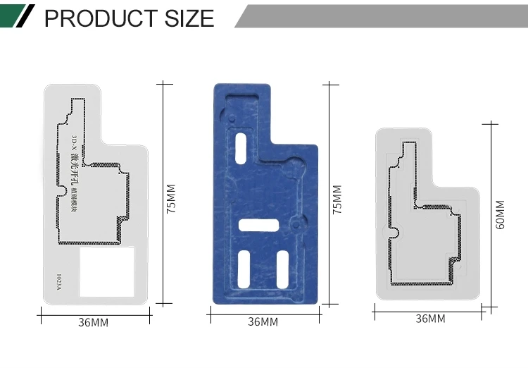 Для iPhone X/XS/XR/XS MAX 3D набор трафаретов для пайки BGA материнская плата средний слой посадки олова шаблон пайки