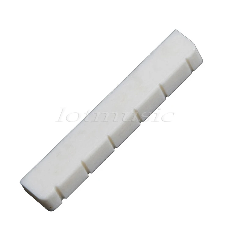 

New 2 Pcs Bone Classical Guitar Nut Up Saddle 52mmX6mmX9/8.5mm