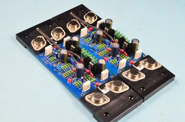 Собранная Hi Fi стерео усилитель AM90 Kim герметичная Плата усилителя класса AB 200 Вт +