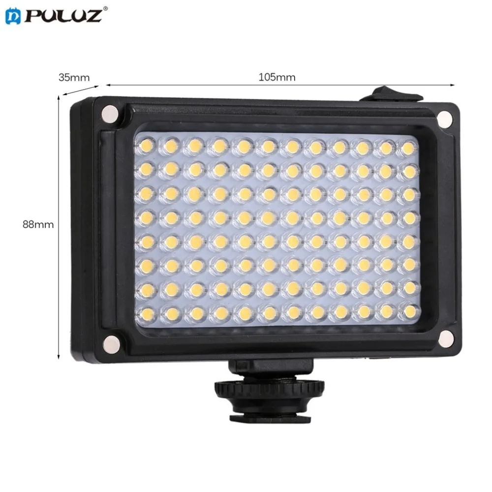 PULUZ 96LED 860LM портативный размер видео светильник фото светильник для профессиональной фотографии студийный светильник подходит для Canon DSLR камер