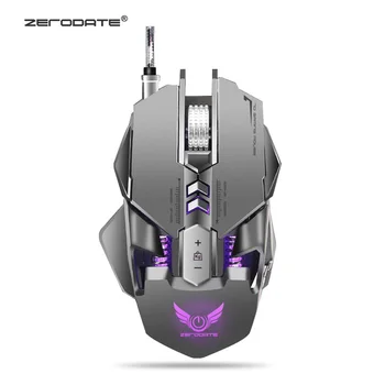 

ZERODATE X300GY 7 Programmable Buttons 3200dpi USB Wired Mechanical Gaming Mouse Macro Definition Backlit Gaming Mouse