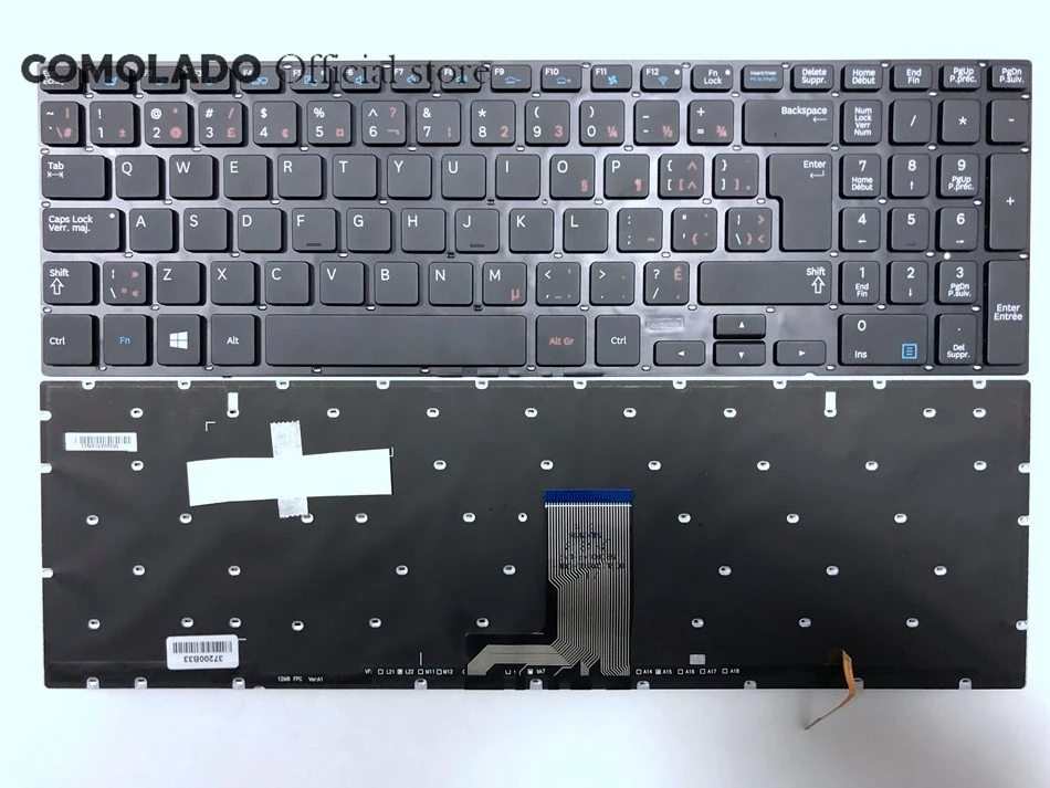 CA Canada Laptop keyboard for Samsung 880Z5E 870Z5E 770Z5E 780Z5E 670Z5 670Z5E backlit Black keyboard CA layout -1