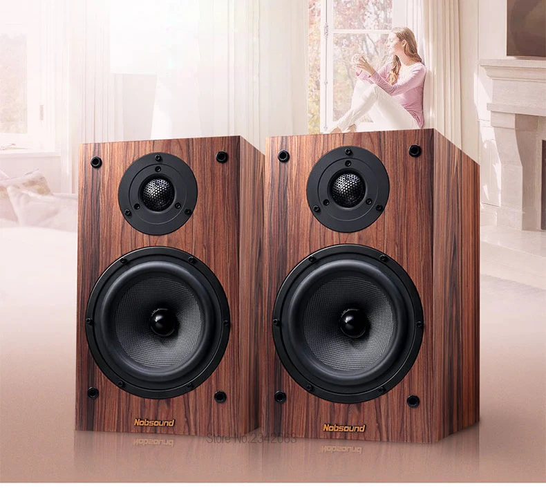 Nobsound DM3 дерево 120 Вт 1 пара 6,5 дюймов книжная полка динамик s 2,0 HiFi Колонка звук дома Профессиональный динамик