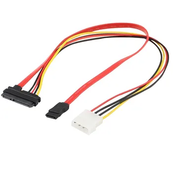 

7+15 22Pin Serial ATA SATA to IDE 4P Hard Drive Power Adapter Cable NEW Aug16 Professional Factory Price Drop Shipping