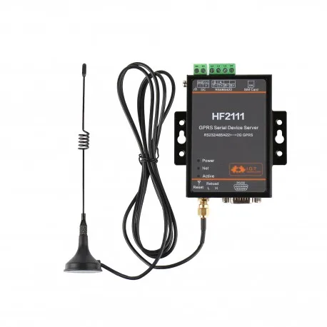 HF2111 Бесплатная доставка 1 последовательный порт RJ45 RS232 485 422 GPRS сервер