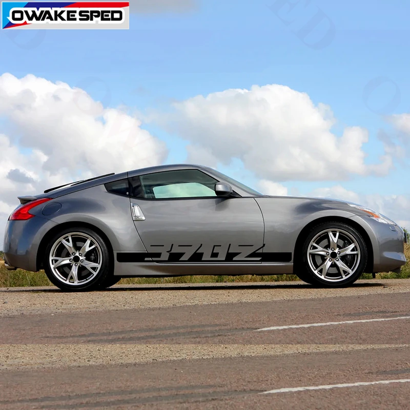 Спортивная наклейка в полоску для Nissan 370Z на боковую дверь автомобиля корпус