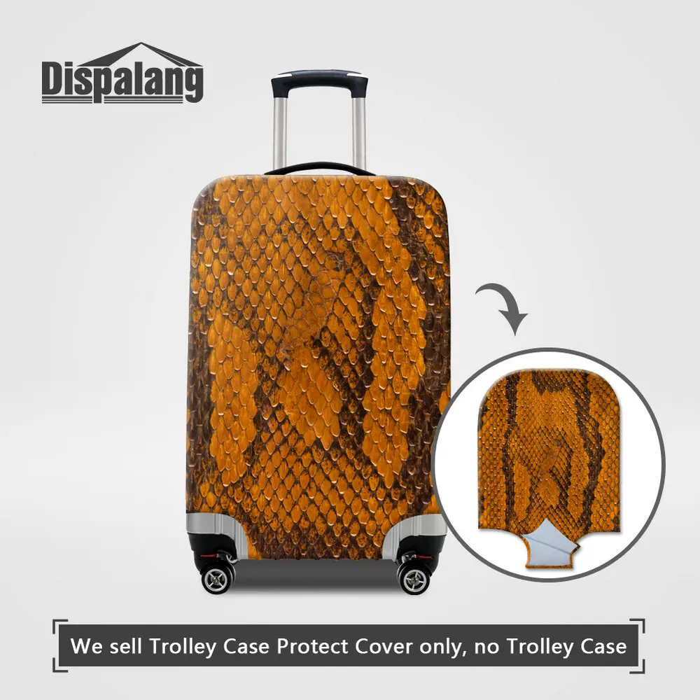 Крутой Змеиный Леопардовый Защитный чехол для багажа для 18-32 дюймов для женщин и мужчин, новые эластичные пылезащитные Чехлы для чемодана, аксессуары для путешествий - Цвет: Luggage Cover16