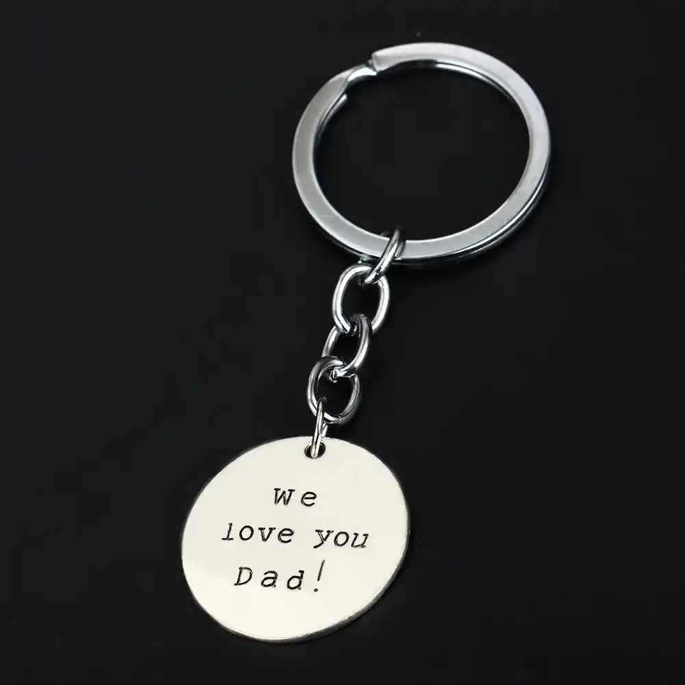 i love you dad keychain