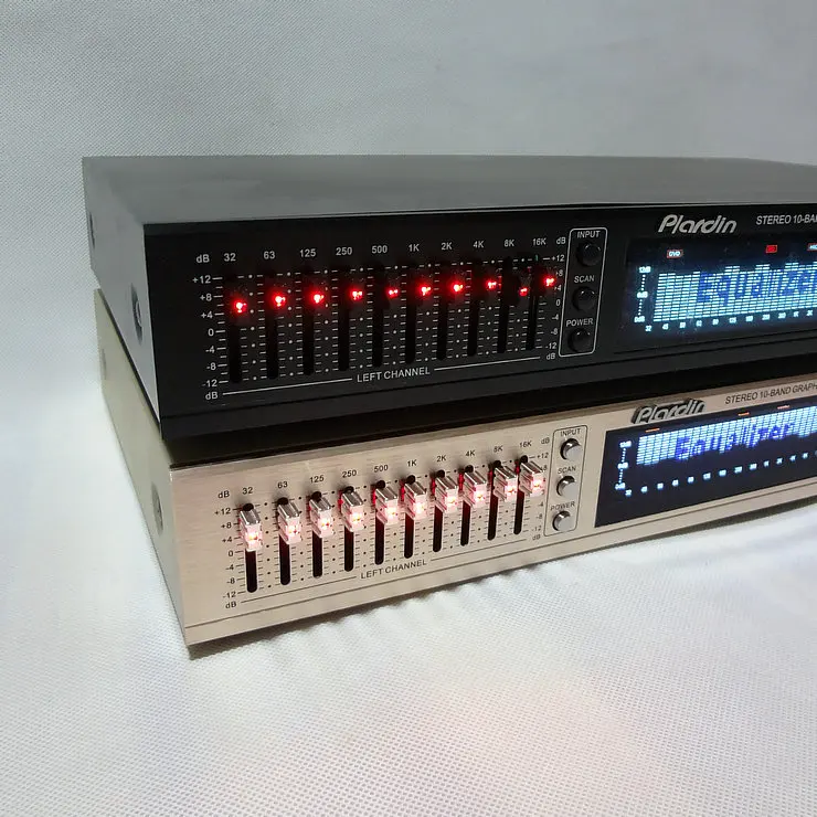 EQ665 эквалайзер hifi Fever домашний эквалайзер двойной 10 полосный стерео ВЧ альт регулировка басов с Bluetooth и дисплеем