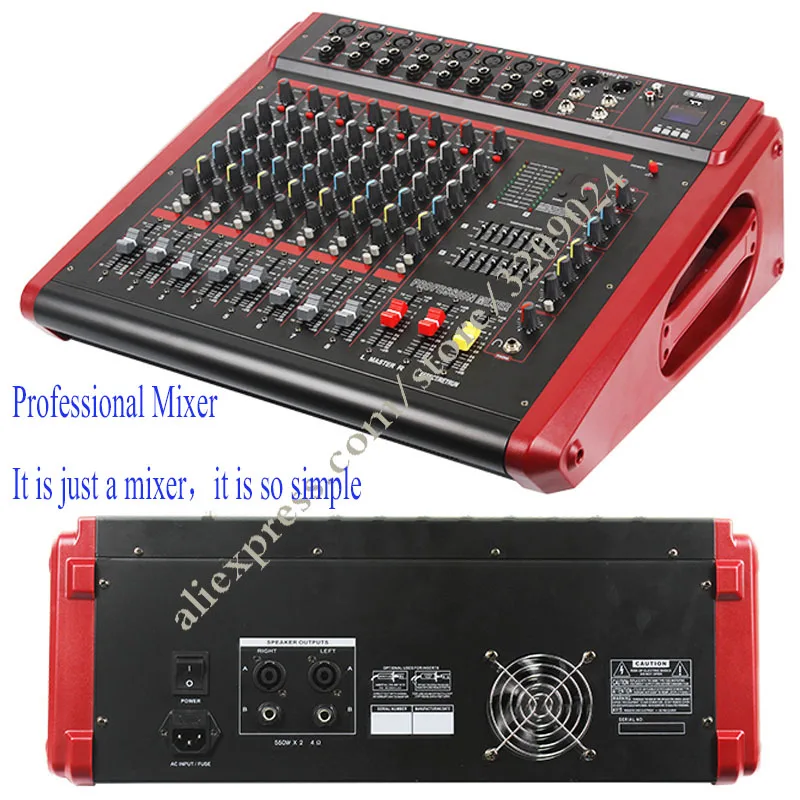 Professional Mixer 8 Channel Amplifier Stage