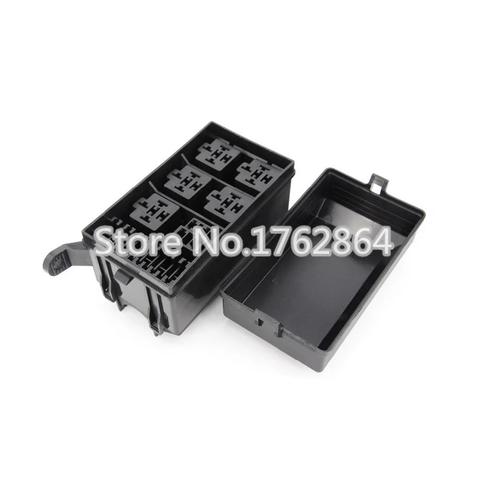 6 ways Auto Relay Fuse box assembly with 4Pin 12V 40A + 5PCS 5Pin 24V 40A