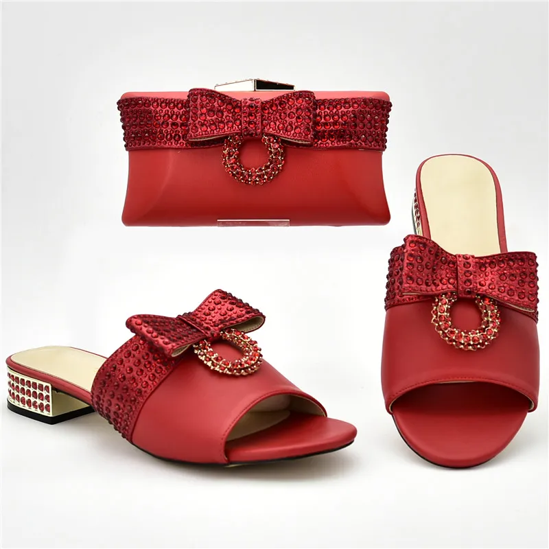 Strass or Avec Assortis Luxe De Et Nigérian Sacs Arrivée sliver Chaussures Décoré Ensemble Sac blue rouge Noir Les Italiennes Nouvelle Designers Femmes vxU66O