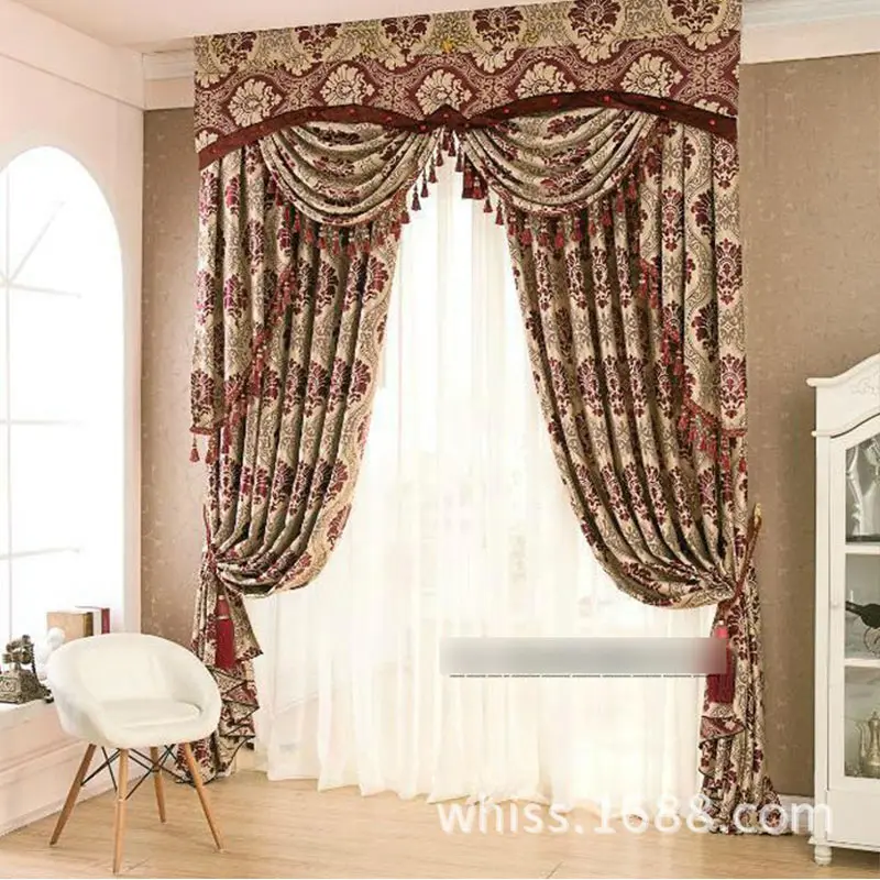 

Ready curtain with hooks or punching ,Blending fabric , free trim for different size, 1675m71, customize curtains