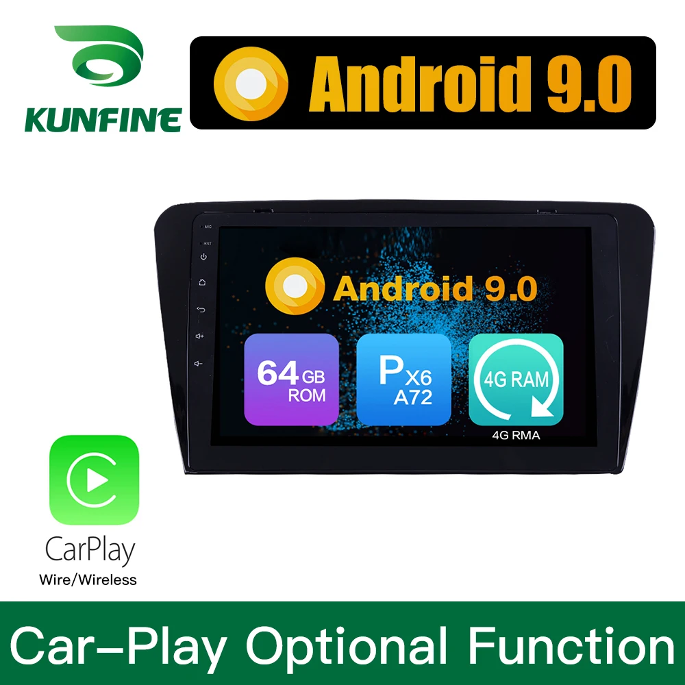  Android 9.0 Ram 4G Rom 64G PX6 Cortex A72 Car DVD GPS Multimedia Player Car Stereo For Skoda Octavi
