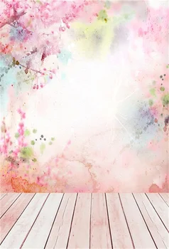 

Laeacco Mural Oil Painting Wooden Board Baby Portrait Photographic Backgrounds Customized Photography Backdrops For Photo Studio