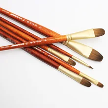 6 шт. в наборе, высококачественная кисть для ласки, художественные материалы, акварельная ручка, акриловая кисть для рисования, кисть для рисования