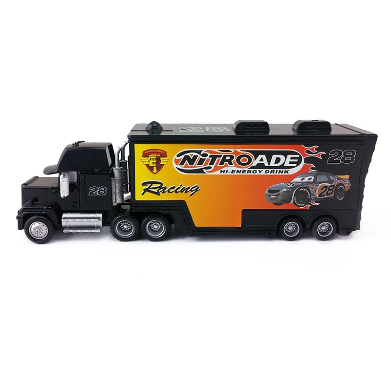 Дисней Pixar Cars Mack Uncle No.28 Nitroade гоночный автомобиль 1:55 литой под давлением