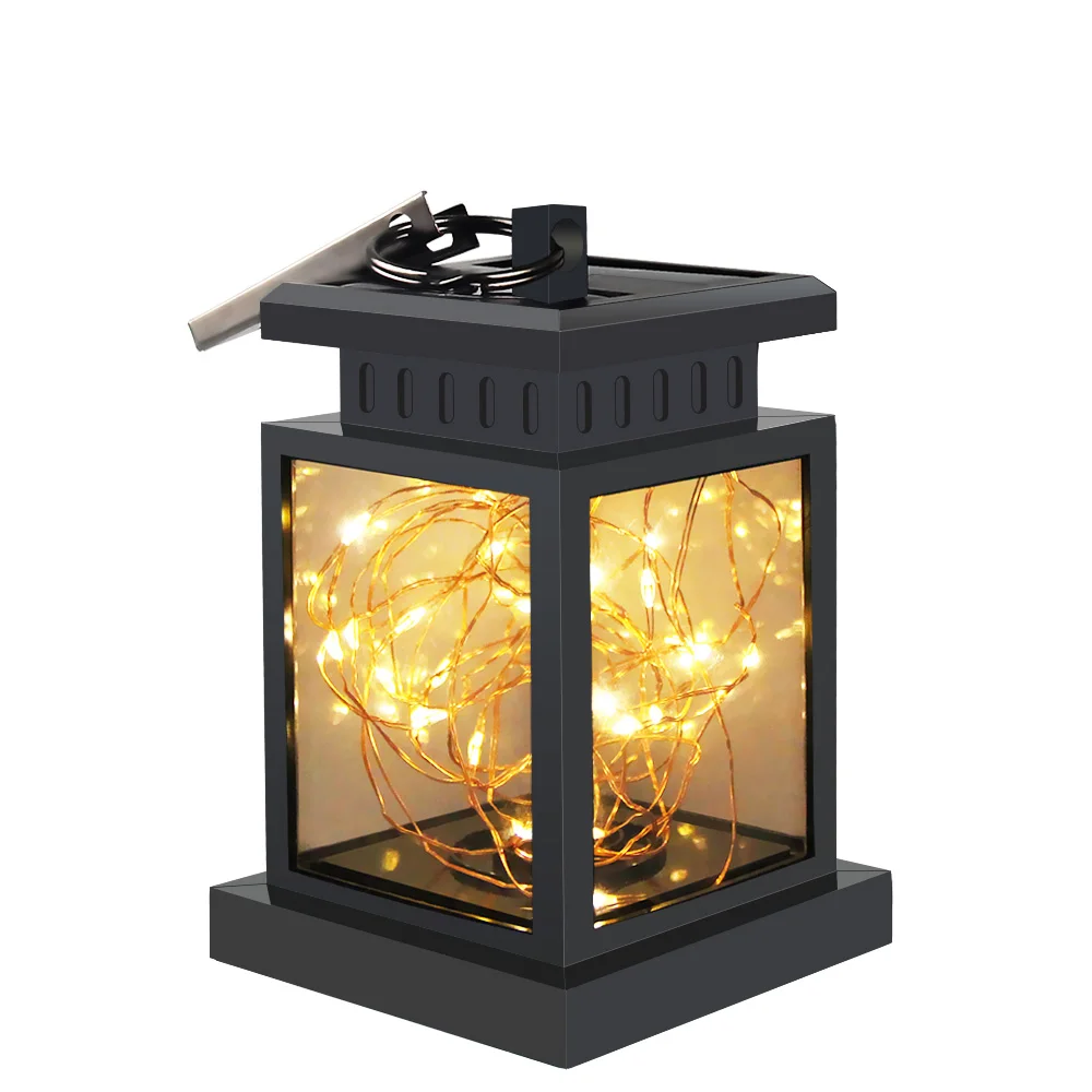 LED Solar Light Panel Flashing Star with chandeliers Wall Lantern Outdoor Home Garden Waterproof