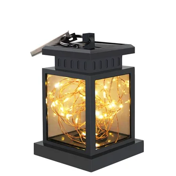 

LED Solar Light Panel Flashing Star with chandeliers Wall Lantern Outdoor Home Garden Waterproof Lamp Villa Landscape Hanging