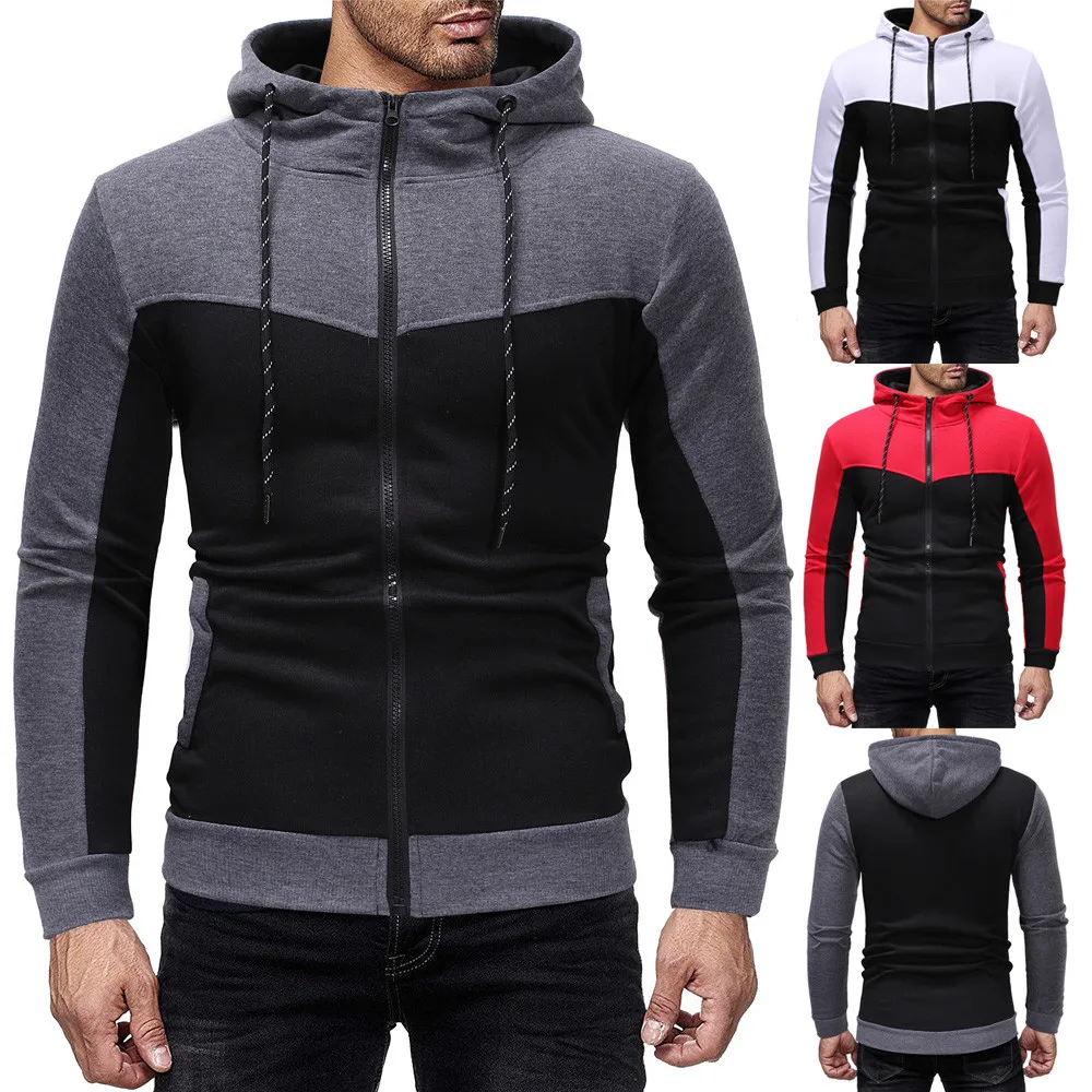 Feitong Men Tracksuit Autumn Winter Packwork Sweatshirt Top Pants Sets Sports Suit Tracksuit Ropa Deportiva Hombre Tracksuit Men