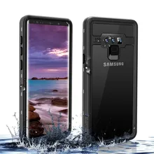 Водонепроницаемый чехол для телефона для samsung Galaxy S9 S9 Plus Note 8 9 360 полный корпус прочный прозрачный чехол Крышка с Экран протектор